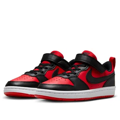 Nike (ps)  Court Borough Low Recraft 'university Red Black'
