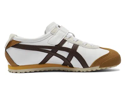 Onitsuka Tiger (ps)  Mexico 66 'white Licorice Brown' In Multi