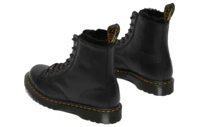 Dr. Martens Barton Shearling Lined Leather Ankle Boots 'black'