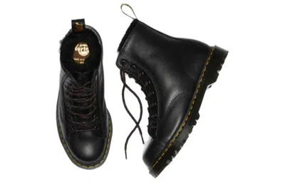 Dr. Martens Barton Shearling Lined Leather Ankle Boots 'black'
