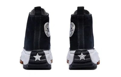 Converse Run Star Hike Hi Platform Sole Casual Sneakers In Black