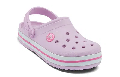 Crocs (gs) Crocband Clog 'pink White' In Multi | ModeSens