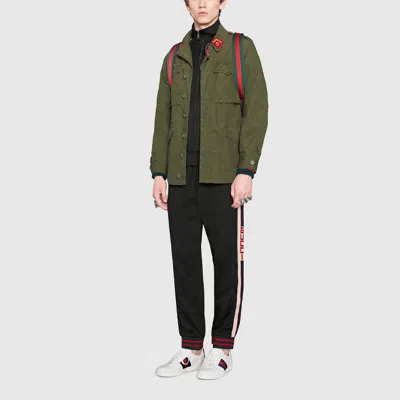Gucci Classic High-tech Knit Colorblock Casual Bundle Feet Sports Long Pants Black