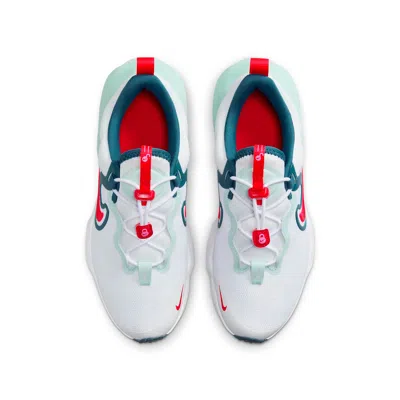 Nike (gs)  Run Flow Running Shoes 'white Jade Ice Red' In Multi