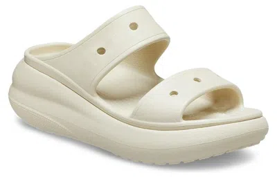 Crocs Beige Classic Crush Platform Sandals