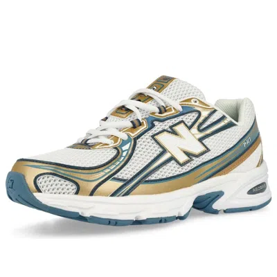 New Balance Unisex 740 In Blau/braun/weiss, Wildleder/mesh, Grösse 40