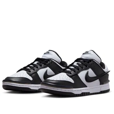 Nike Dunk Low Twist Leather Sneakers In Black