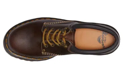 Dr. Martens 8053 Arc Crazy Horse Leather Platform Shoes 'dark Brown'