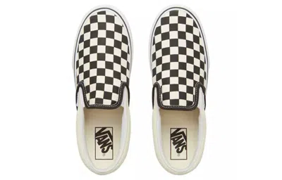 Vans Classic Slip-on Platform 'checker - Black White' In Neutral