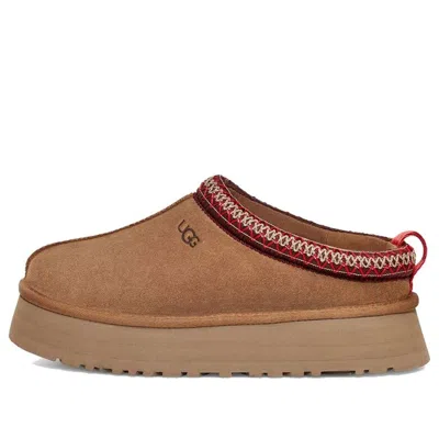 Ugg Platform Slip-on Shoes With Decorative Braided Trim In Brown