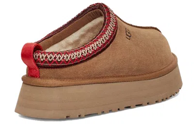 Ugg Platform Slip-on Shoes With Decorative Braided Trim In Brown