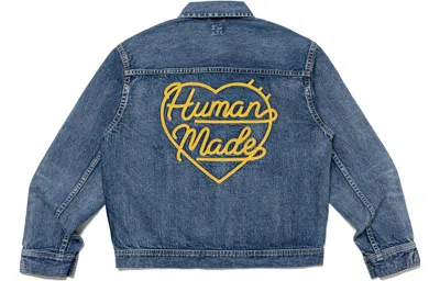 Human Made Long Sleeve Denim Jacket In Blue