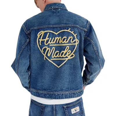 Human Made Long Sleeve Denim Jacket In Blue