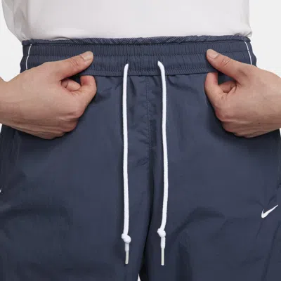 Nike Solo Swoosh Knit Zippered Pants 'thunder Blue'