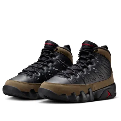 Air Jordan (gs)  9 Retro 'olive' In Black