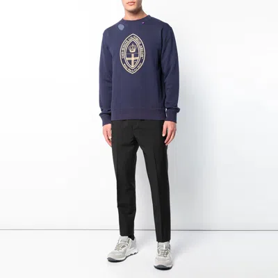 Off-white Printing Casual Solid Color Version Dark Blue