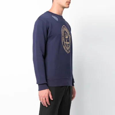 Off-white Printing Casual Solid Color Version Dark Blue