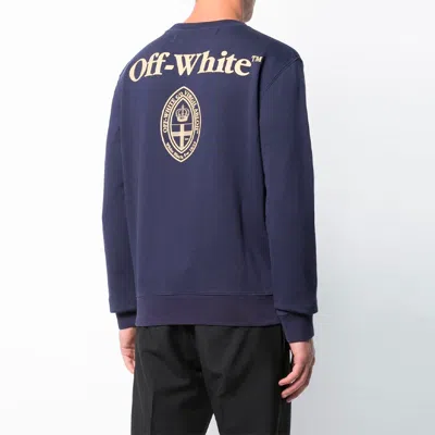 Off-white Printing Casual Solid Color Version Dark Blue