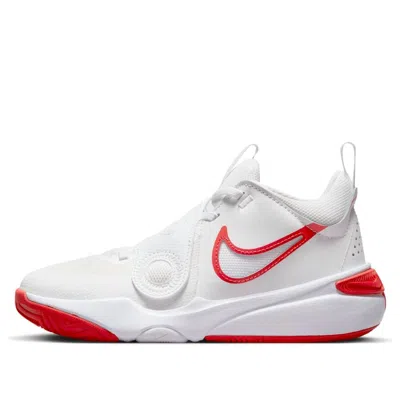 Nike (gs)  Team Hustle D11 'summit White Track Red'