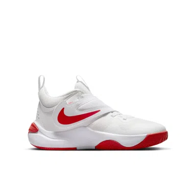 Nike (gs)  Team Hustle D11 'summit White Track Red'