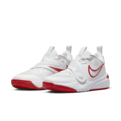 Nike (gs)  Team Hustle D11 'summit White Track Red'