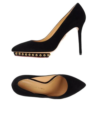 Shop Charlotte Olympia Court In Black
