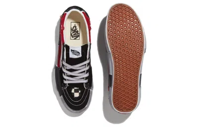 Vans Sk8-low Reconstruct 'black Red'