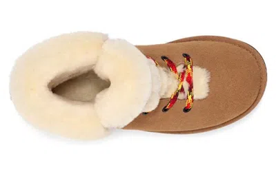 Ugg Logo Snow Boots In Brown