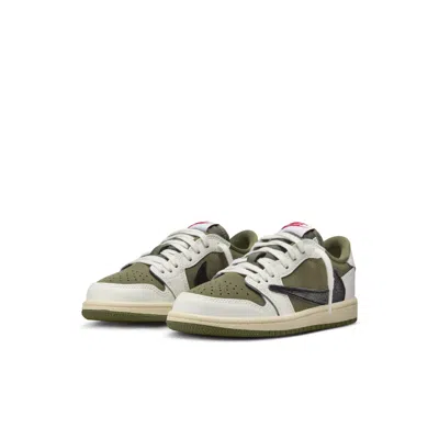 Air Jordan (ps)  1 Retro Low Og Sp X Travis Scott 'medium Olive' In Multi