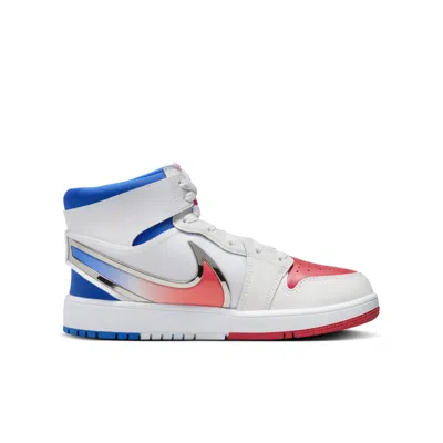 Air Jordan (gs)  1 Mid Rm Easyon 'white Racer Blue Red' In Multi