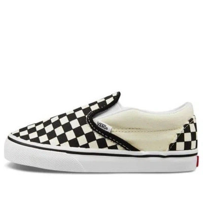 Vans Classic Slip On Sneakers Checkerboard Rhinestone Black In Multi