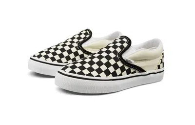Vans Classic Slip On Sneakers Checkerboard Rhinestone Black In Multi
