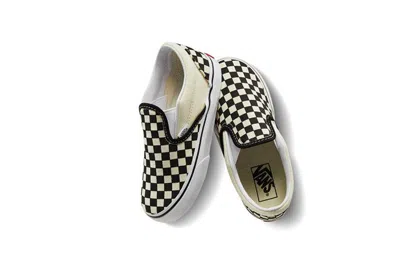 Vans Classic Slip On Sneakers Checkerboard Rhinestone Black In Multi
