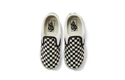 Vans Classic Slip On Sneakers Checkerboard Rhinestone Black In Multi