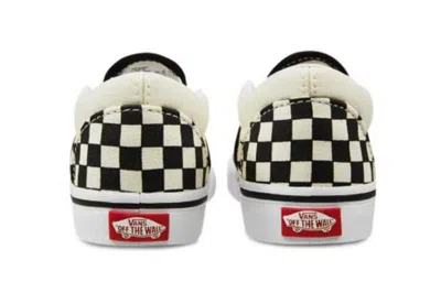 Vans Classic Slip On Sneakers Checkerboard Rhinestone Black In Multi