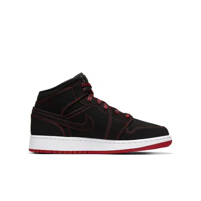 Air Jordan (gs)  1 Mid Se 'fearless' In Black