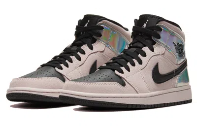 Air Jordan (wmns)  1 Mid 'iridescent' In Pink