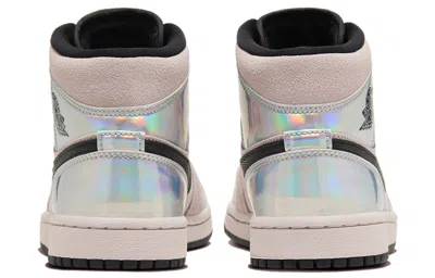 Air Jordan (wmns)  1 Mid 'iridescent' In Pink