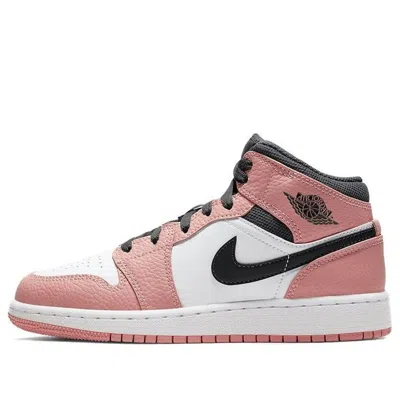 Air Jordan (gs)  1 Mid 'pink Quartz'