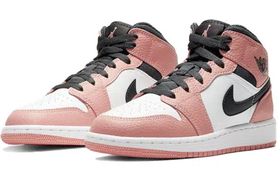 Air Jordan (gs)  1 Mid 'pink Quartz'