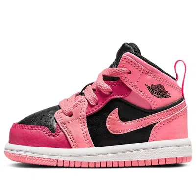 Air Jordan (td)  1 Mid 'coral Chalk' In Pink