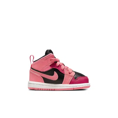 Air Jordan (td)  1 Mid 'coral Chalk' In Pink