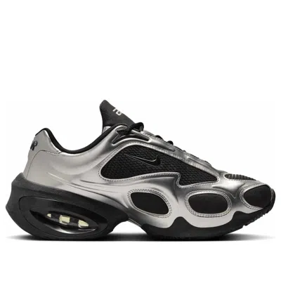 Nike Air Max Muse Sneakers In Silver Leather And Fabric In Multi