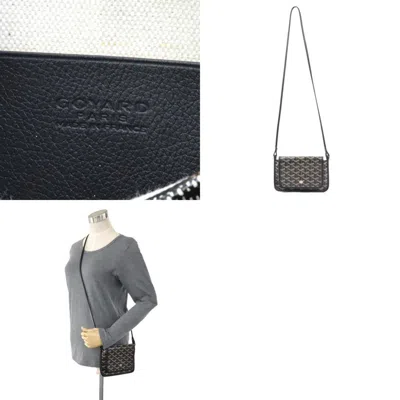 Pre-owned Goyard Black Coated Canvas Shoulder Bag ()