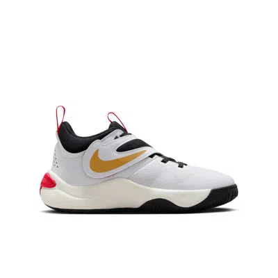 Nike (gs)  Team Hustle D11 'white Gold University Red'