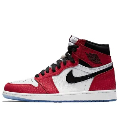 Air Jordan (gs)  1 Retro High 'spider-man Origin Story' In Red