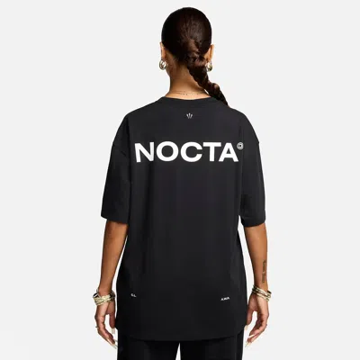 Nike Nocta Structured Cotton Oversized Crew T-shirt In Black