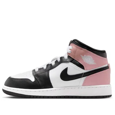 Air Jordan (gs)  1 Mid 'white Rust Pink'
