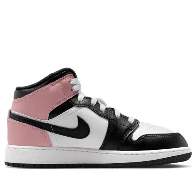 Air Jordan (gs)  1 Mid 'white Rust Pink'
