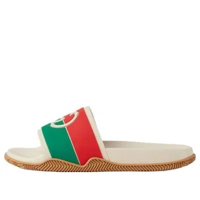 Gucci Interlocking G Slides In Neutral